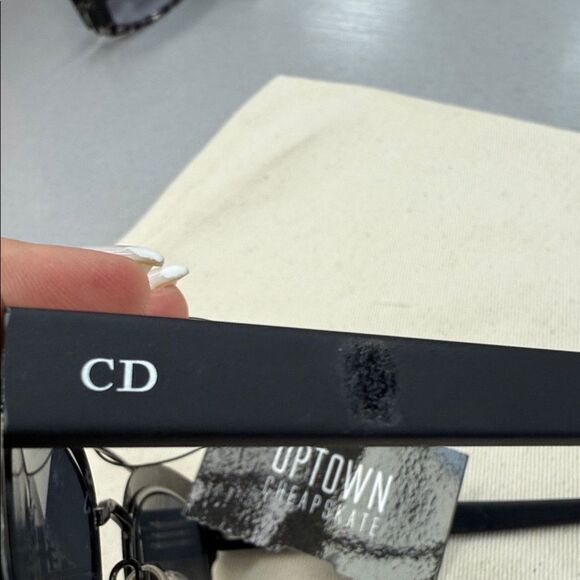 Dior Black and Silver Sunglasses - Picture 4 of 10